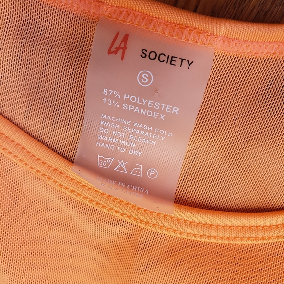 LA Society sweetheart mesh back textured sportsbra crop top bikini top hibiscus - Picture 4 of 11